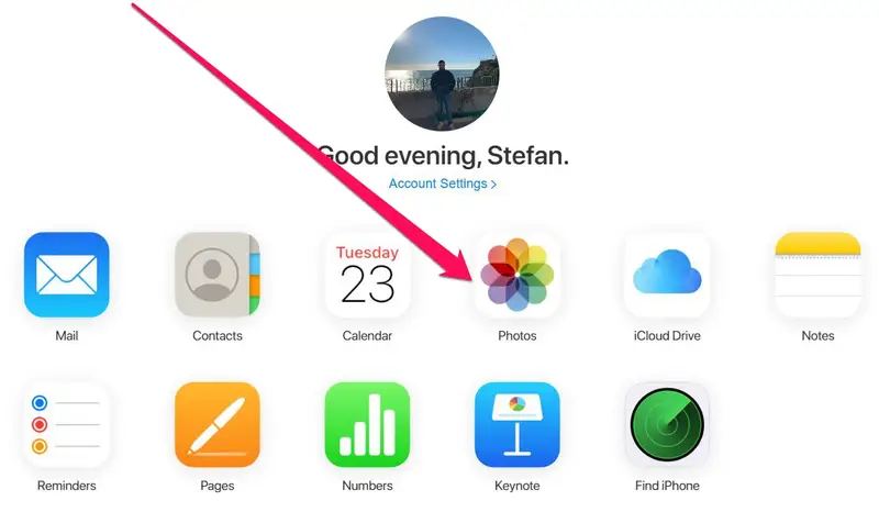 how to view icloud photos